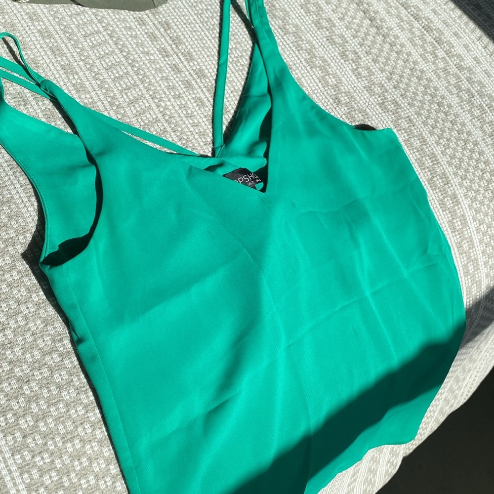 Topshop Double Strap V-Back Camisole‎ size 2 - Picture 9 of 9